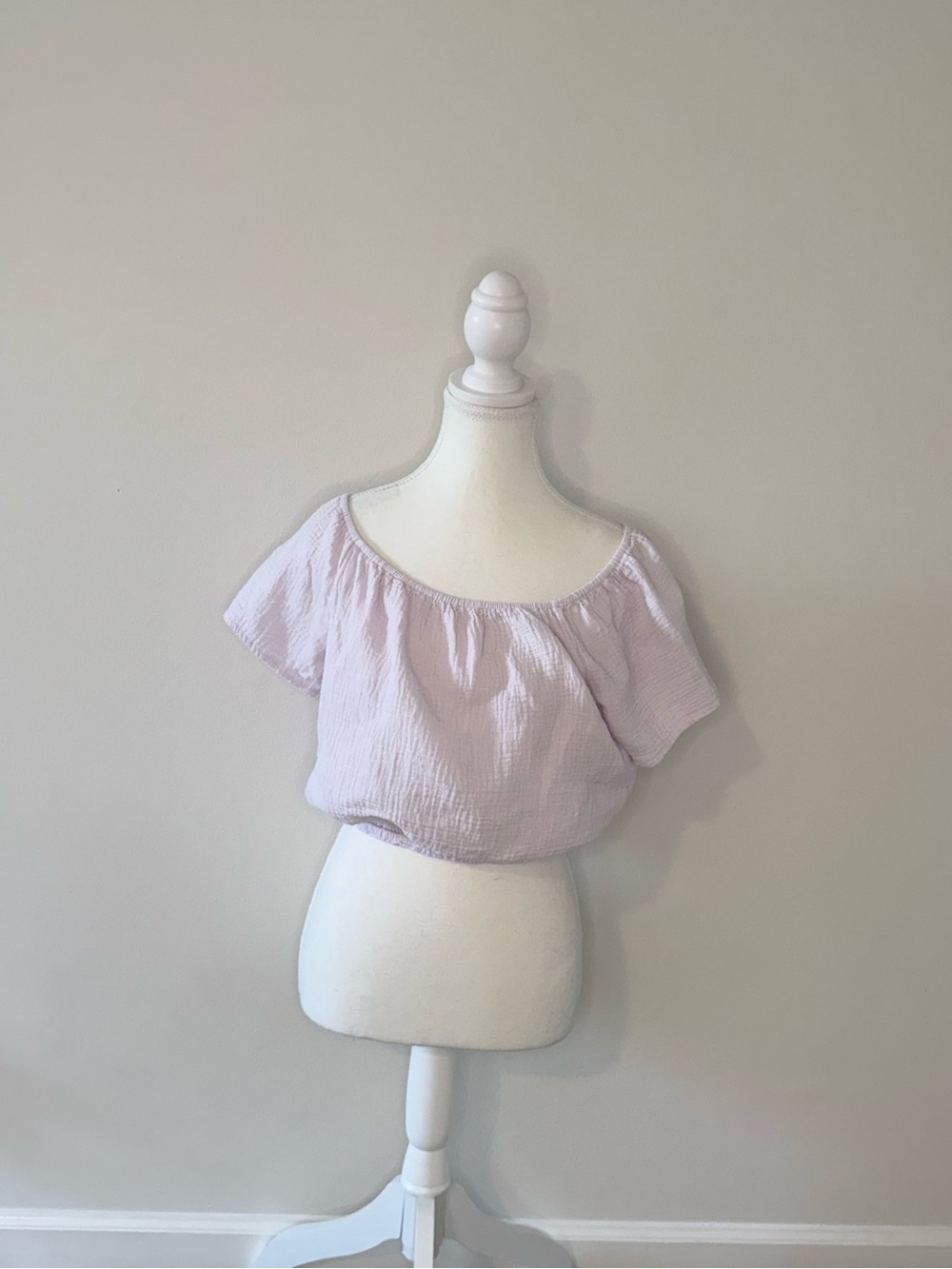 Bobi Gauze Crop Blouse